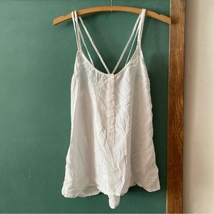 Cloth and Stone Cross Back Strappy Tank Top